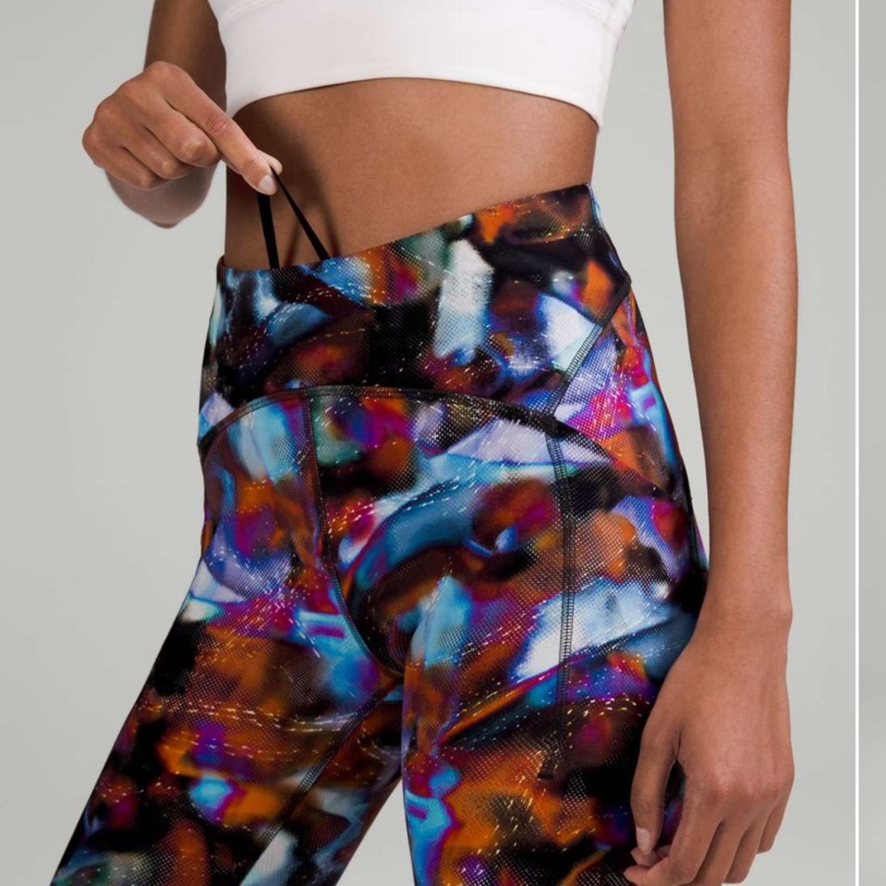 Lululemon Power Thru High-Rise Tight 25"‎ Hyper Drift Multi Size 8 - Picture 4 of 8